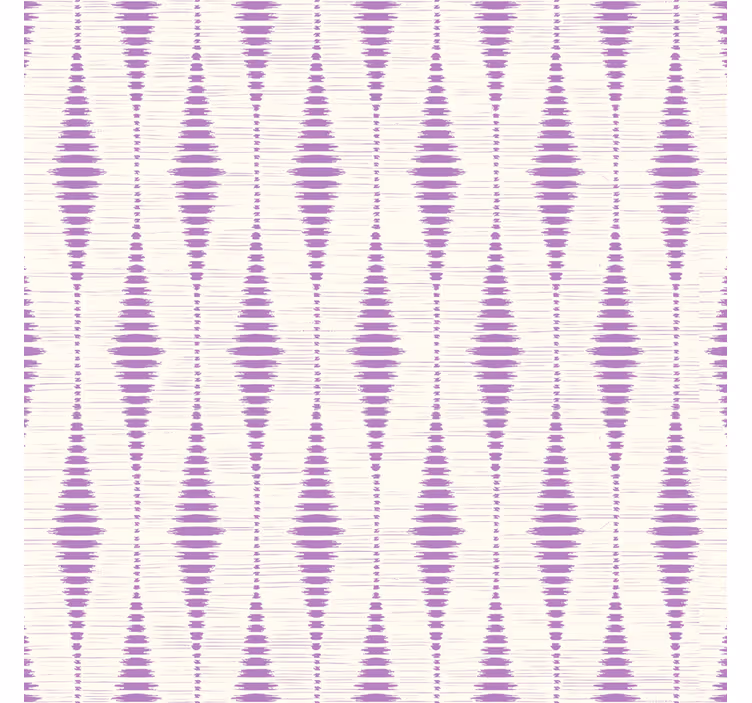 Papier peint géométrique ikat rabaul violet - TenStickers