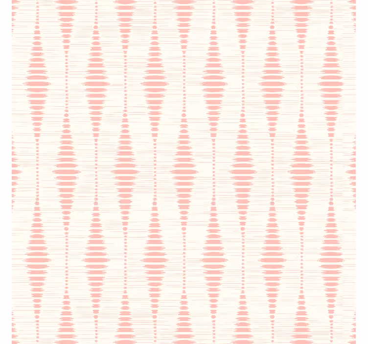 Papier peint géométrique rabaul ikat rose pastel - TenStickers