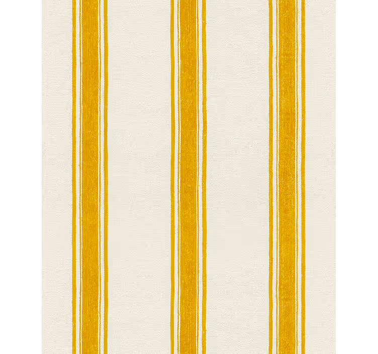 Papier peint géométrique lignes verticales jaunes - TenStickers
