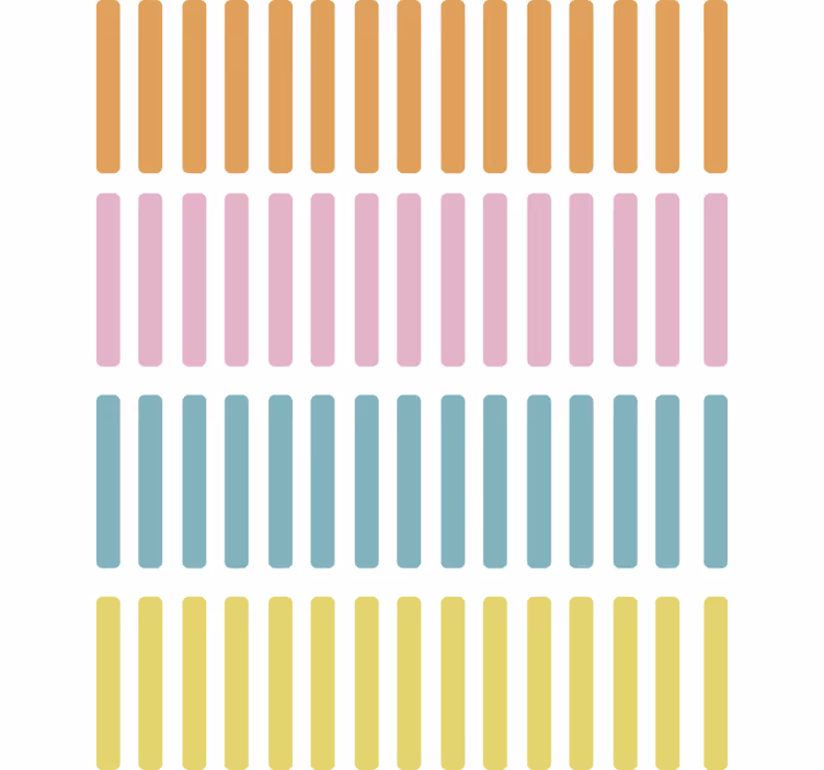 Papier peint géométrique bâtons de confettis colorés - TenStickers