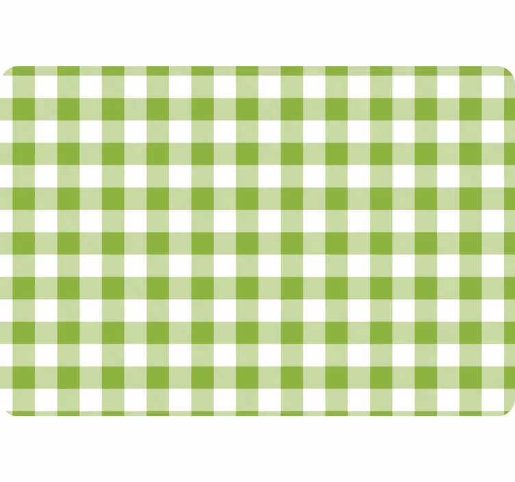 Papier peint géométrique motif carreaux verts - TenStickers