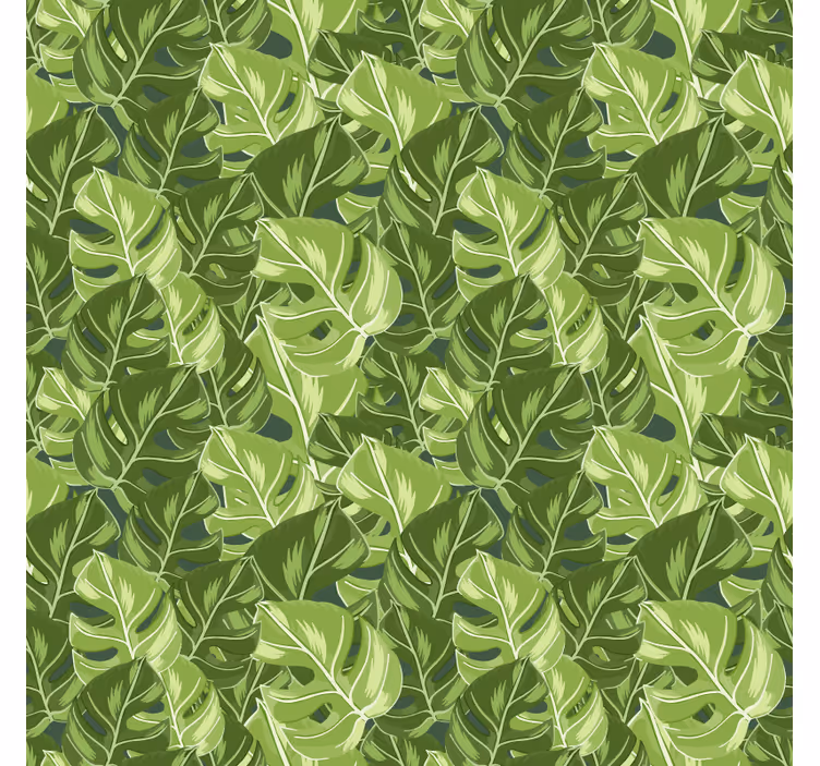Papier peint nature motifs de feuilles luxuriantes - TenStickers