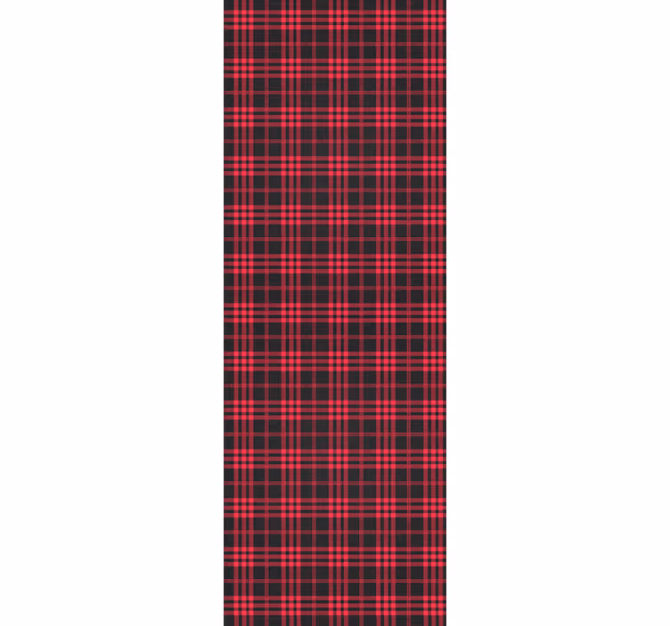 Papier peint noel motif tartan de noël - TenStickers