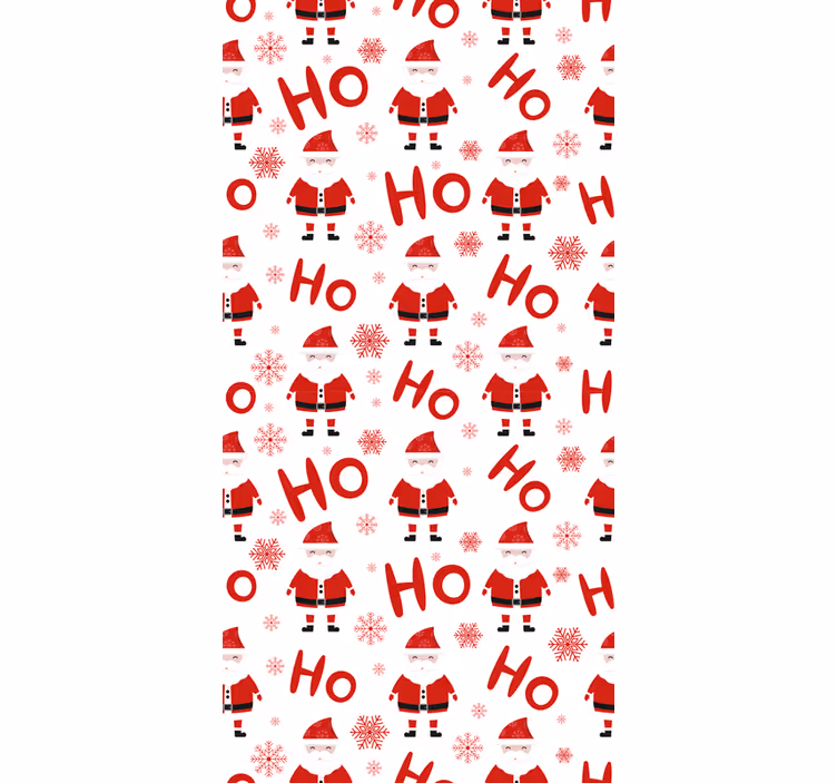 Papier peint noel père noël hohoho - TenStickers