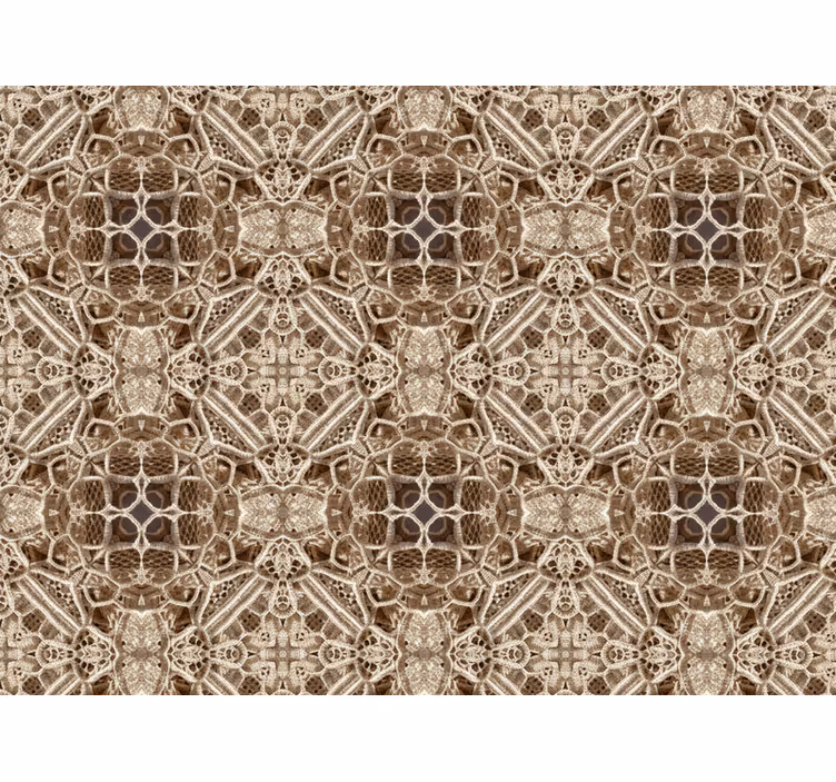 Papier peint salon kaleidoscope de dentelle ornée - TenStickers