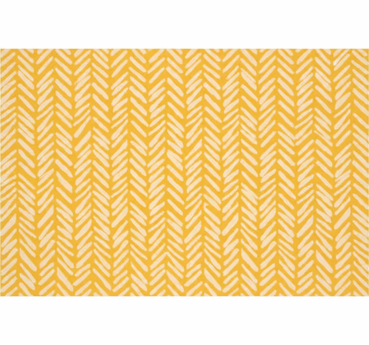 Papier peint salon chevrons jaunes herringbone - TenStickers