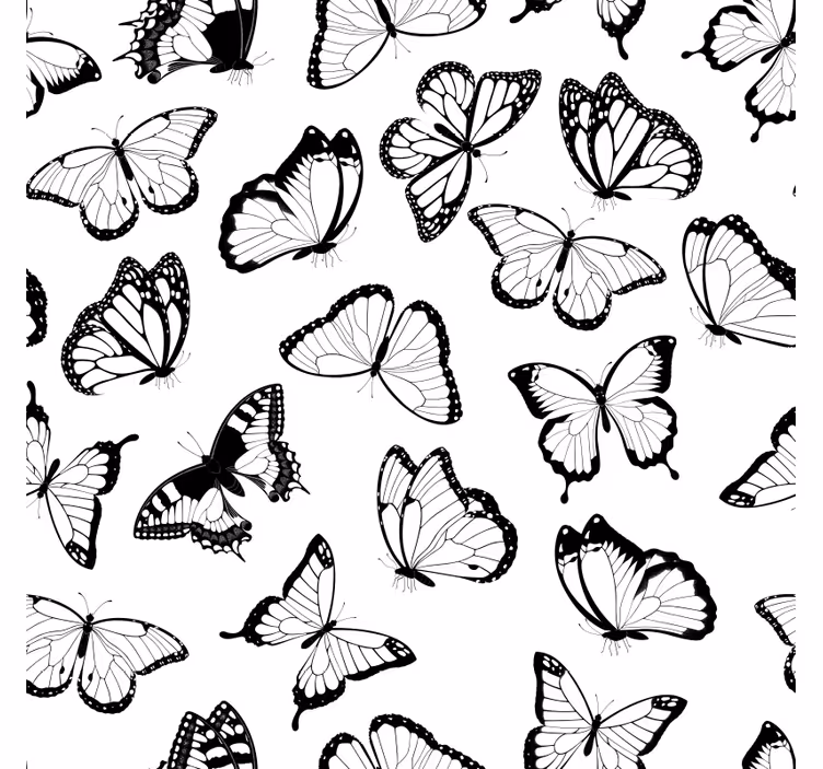Papier peint chambre types de papillons kallax - TenStickers