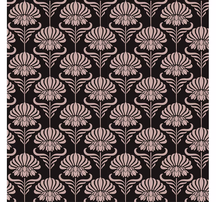 Papier peint baroque motifs art nouveau - TenStickers