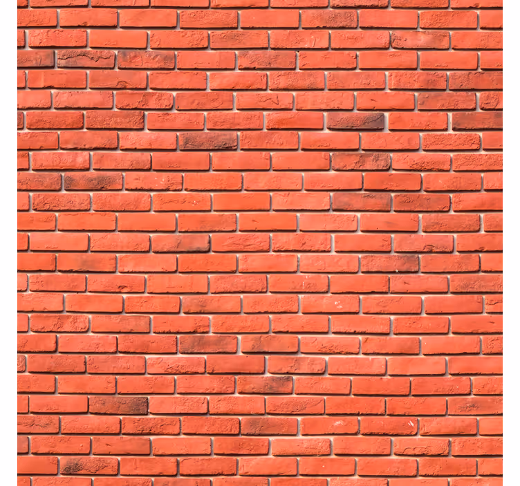 Papier peint brique motif rouge réaliste - TenStickers