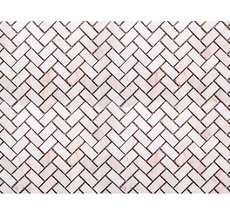 Papier peint ornemental carreaux marbrés en chevron - TenStickers