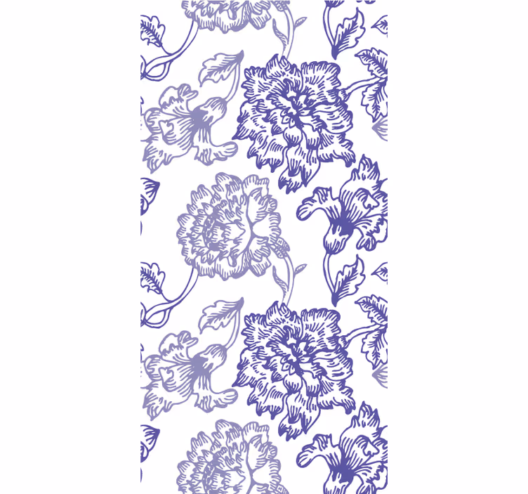 Papier peint ornemental motifs floraux élégants - TenStickers