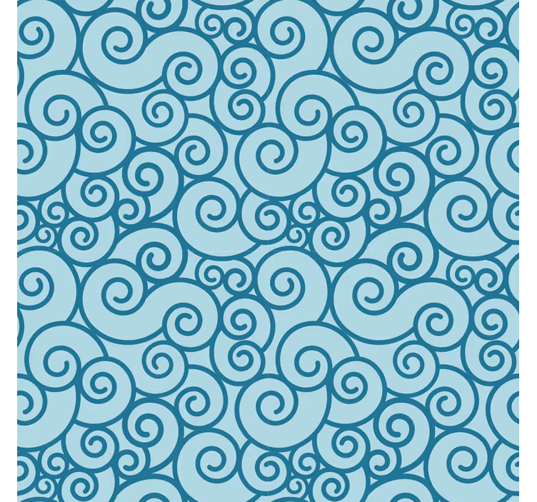 Papier peint ornemental motif tourbillonnant - TenStickers