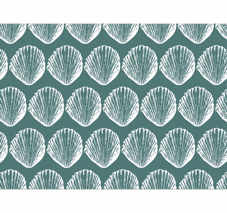 Papier peint chambre motif coquillage décoratif - TenStickers