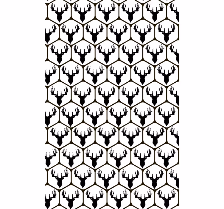 Papier peint animaux cerf en mosaïque - TenStickers
