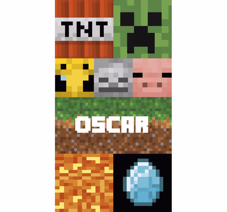 Papier peint motif géométrique de jeux - TenStickers