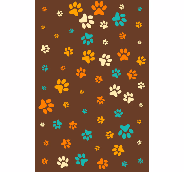 Papier peint animaux patte de chien - TenStickers