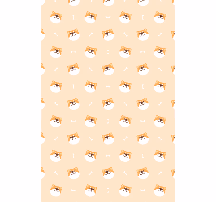 Papier peint animaux visage de chien mignon - TenStickers
