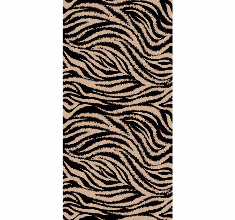 Papier peint animaux motif rayé zèbre - TenStickers