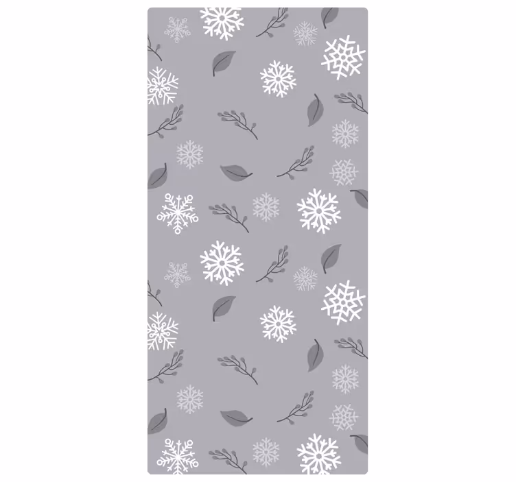Papier peint noel motif flocon saisonnier - TenStickers