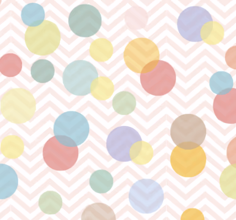 Papier peint bureau pois colorés chevrons - TenStickers