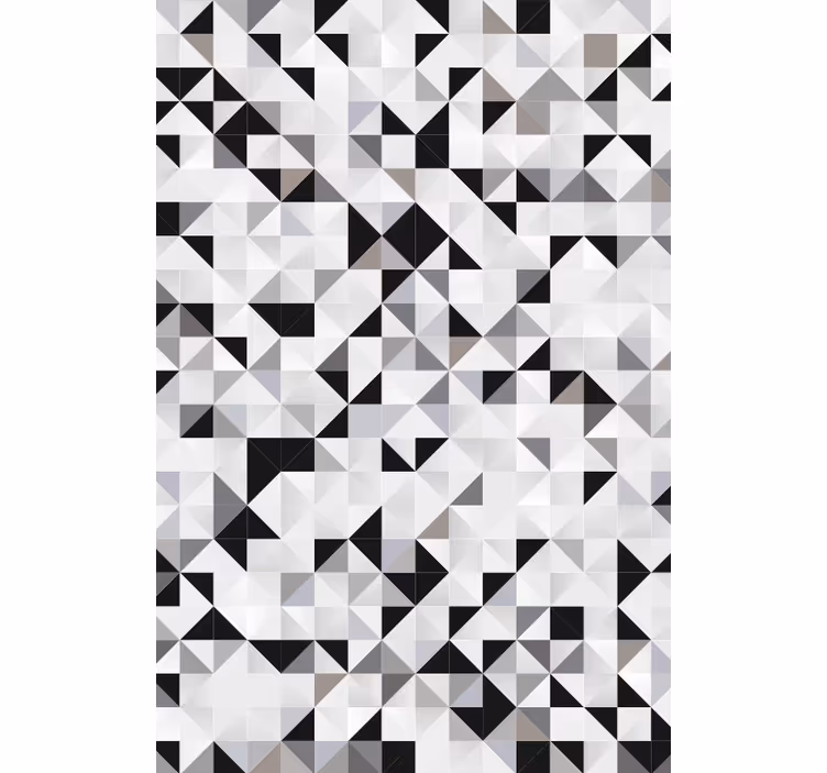 Papier peint bureau mosaïque de triangles gris - TenStickers