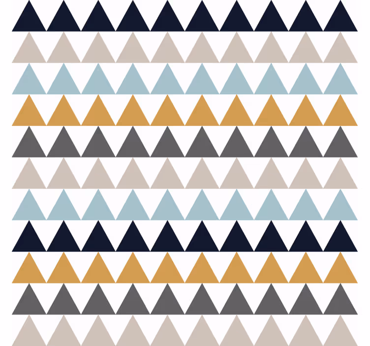 Papier peint bureau triangles nordiques sobres - TenStickers