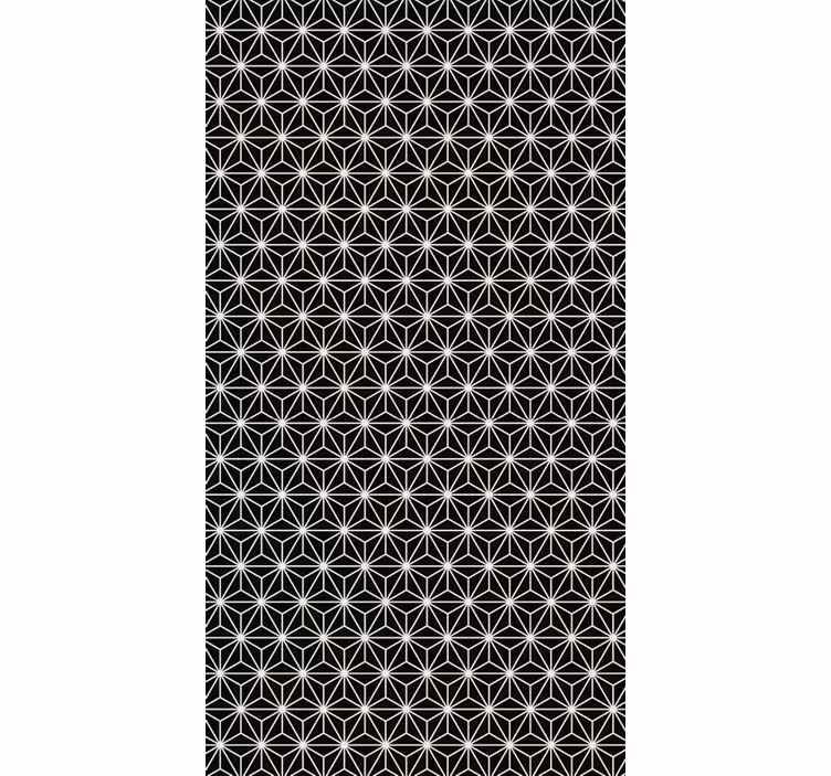 Papier peint bureau motifs géométriques noir et blanc - TenStickers