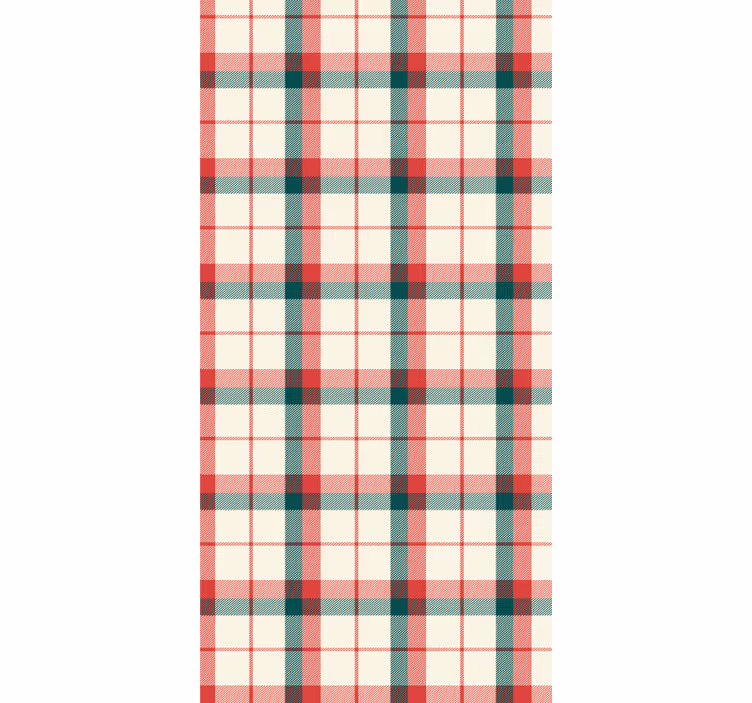 Papier peint bureau tartan de noël - TenStickers