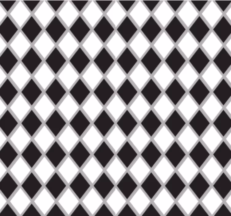 Papier peint bureau diamants noir et blanc - TenStickers