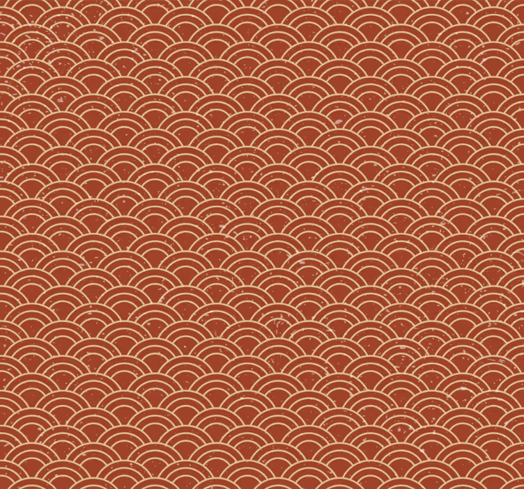 Papier peint couloir vague japonaise vintage - TenStickers