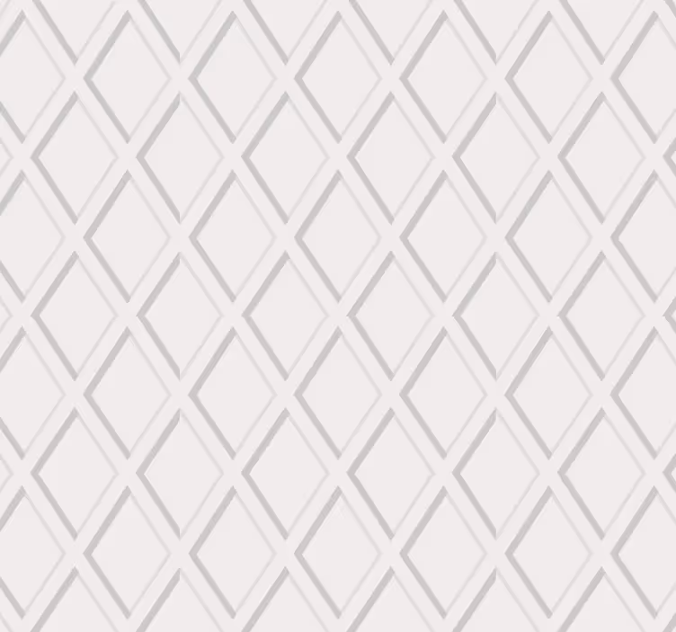 Papier peint couloir motif losanges 3d hamptons - TenStickers