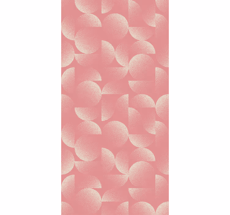 Papier peint salle à manger demi-cercles pastel - TenStickers