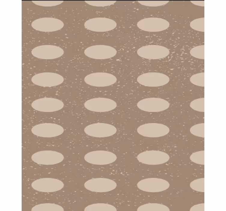 Papier peint salle à manger motif cercles bruns géométriques - TenStickers