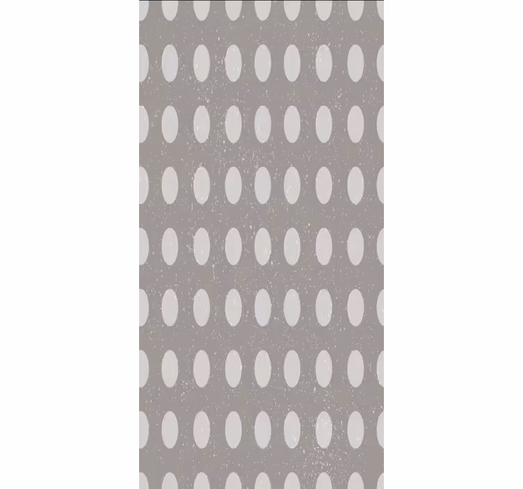 Papier peint salle à manger motif cercles gris géométriques - TenStickers