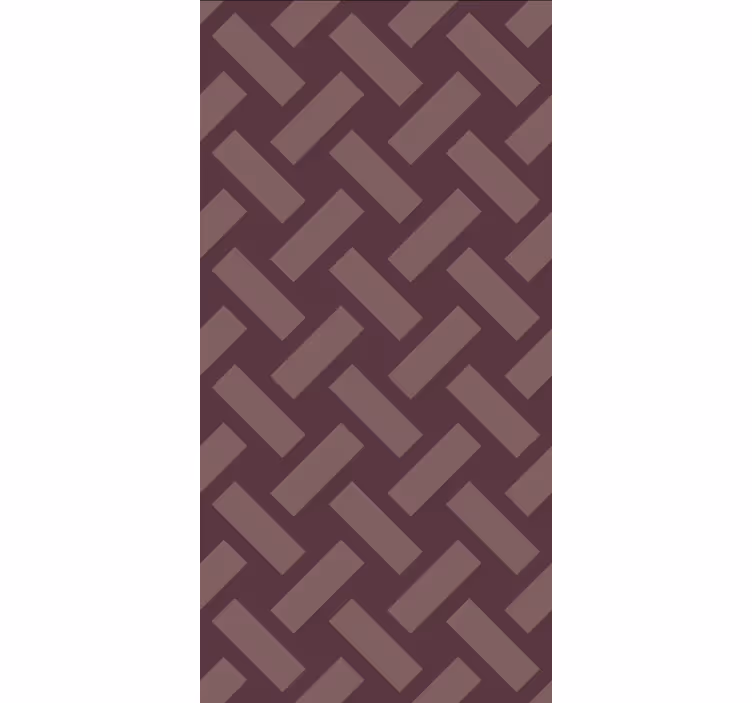 Papier peint salle à manger motif géométrique violet - TenStickers