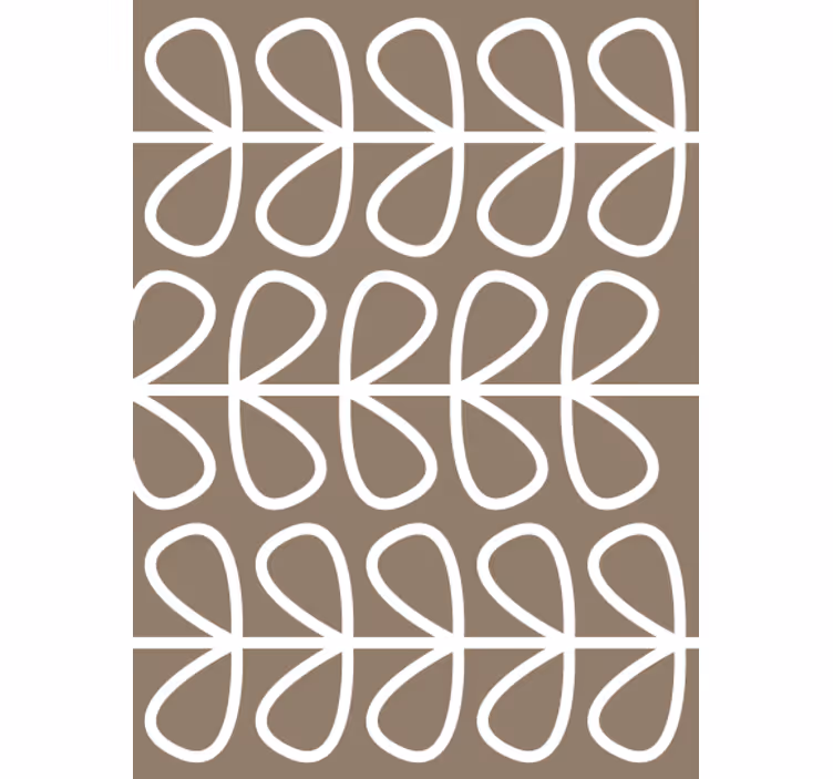 Papier peint géométrique motif boucle géométrique - TenStickers