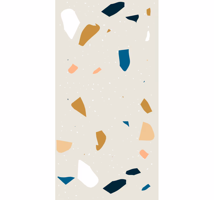Papier peint géométrique éclaboussure terrazzo - TenStickers