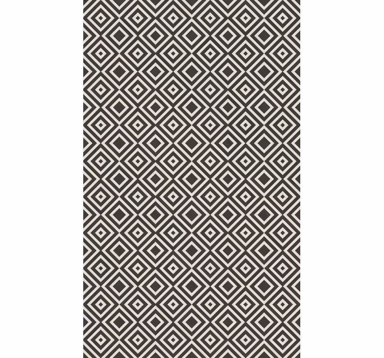 Papier peint géométrique motif à losanges - TenStickers