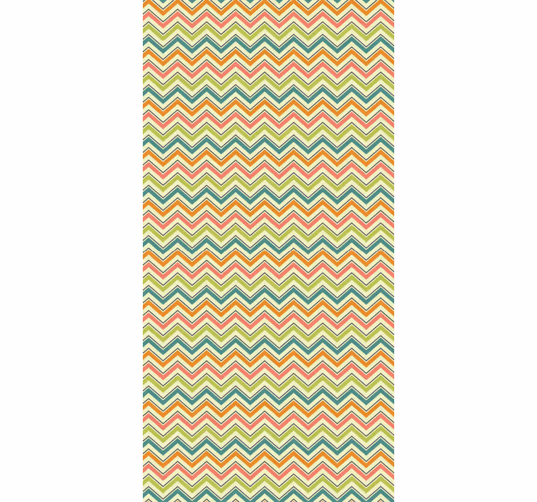 Papier peint géométrique motif chevron zigzag - TenStickers