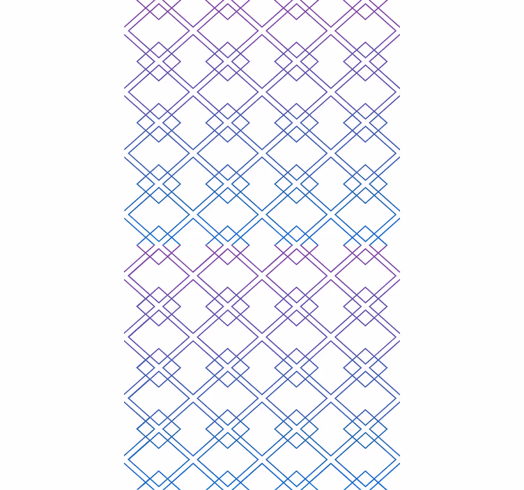 Papier peint géométrique diamants et lignes - TenStickers