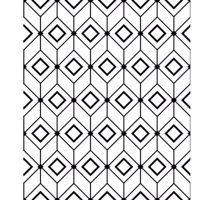 Papier peint géométrique éléments diamants modernes - TenStickers