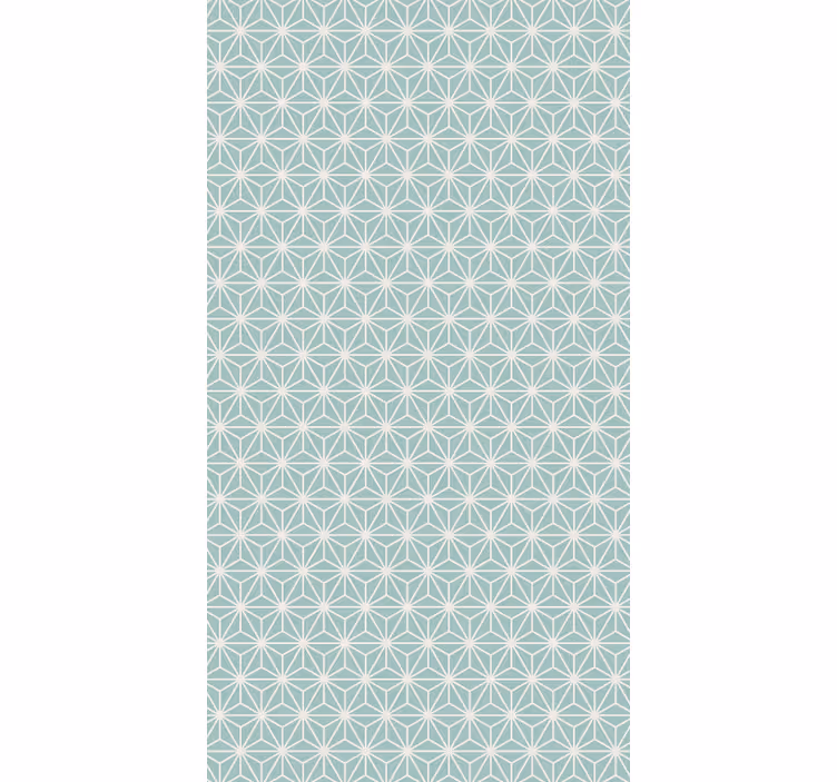 Papier peint géométrique éclat d'étoile verte - TenStickers