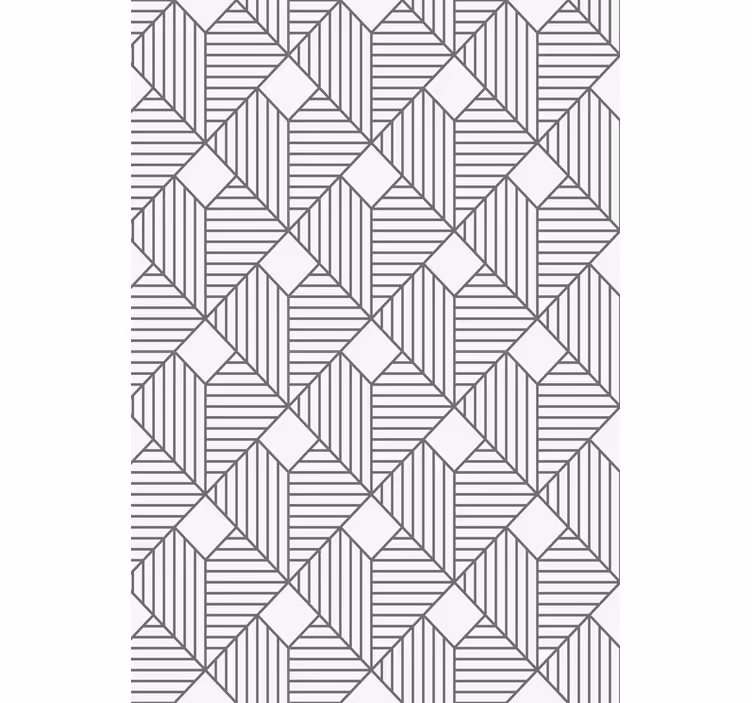 Papier peint géometrique style gris à motifs - TenStickers