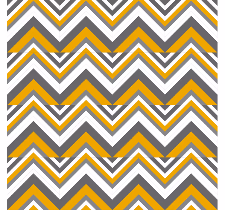 Papier peint géométrique motif chevrons rayés - TenStickers