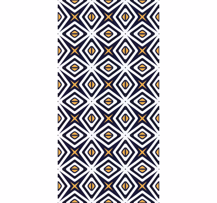 Papier peint géométrique motif en forme de diamant - TenStickers