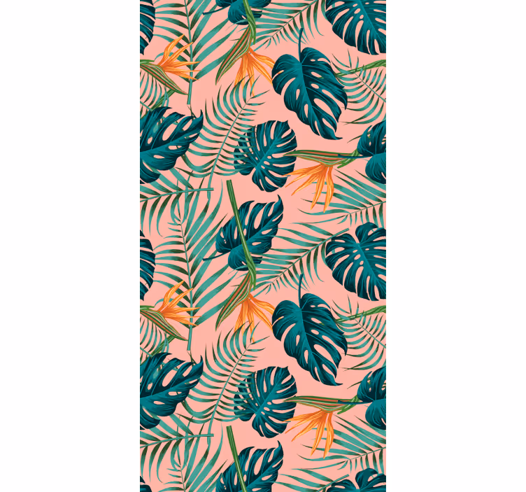 Papier peint nature feuillage tropical - TenStickers