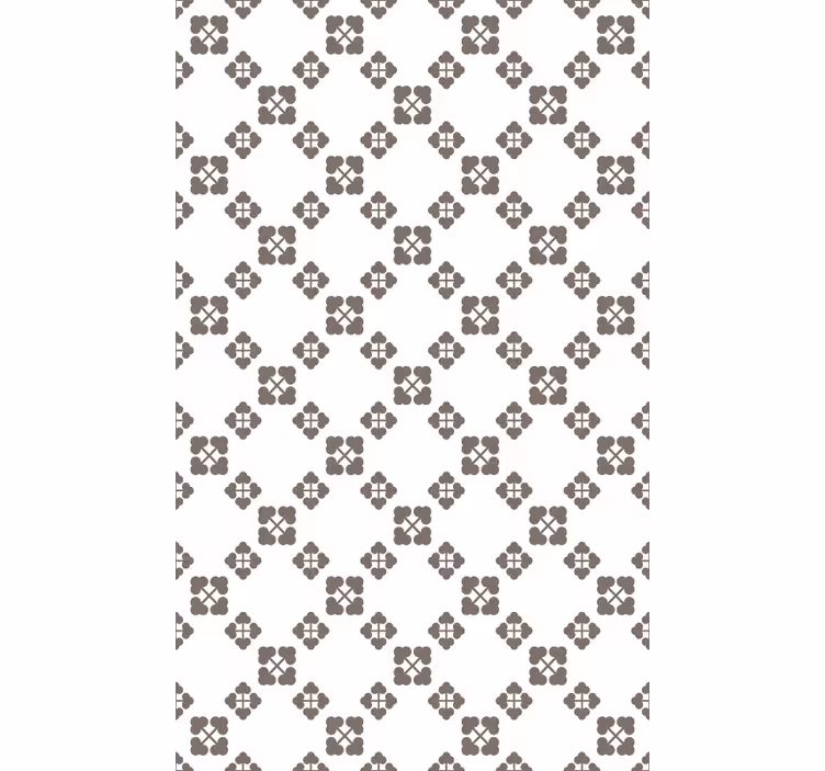 Papier peint nature design trèfles beige - TenStickers