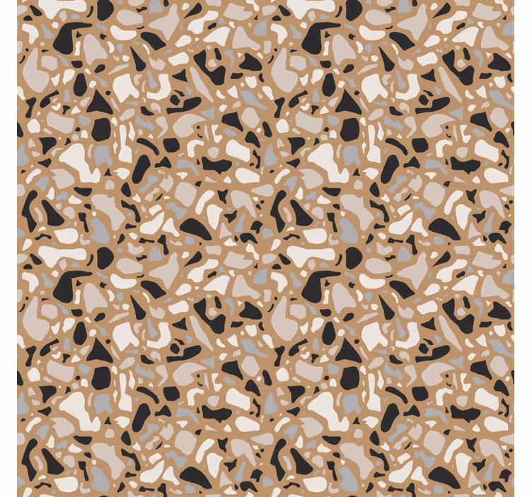 Papier peint autres textures terrazzo brun classique - TenStickers