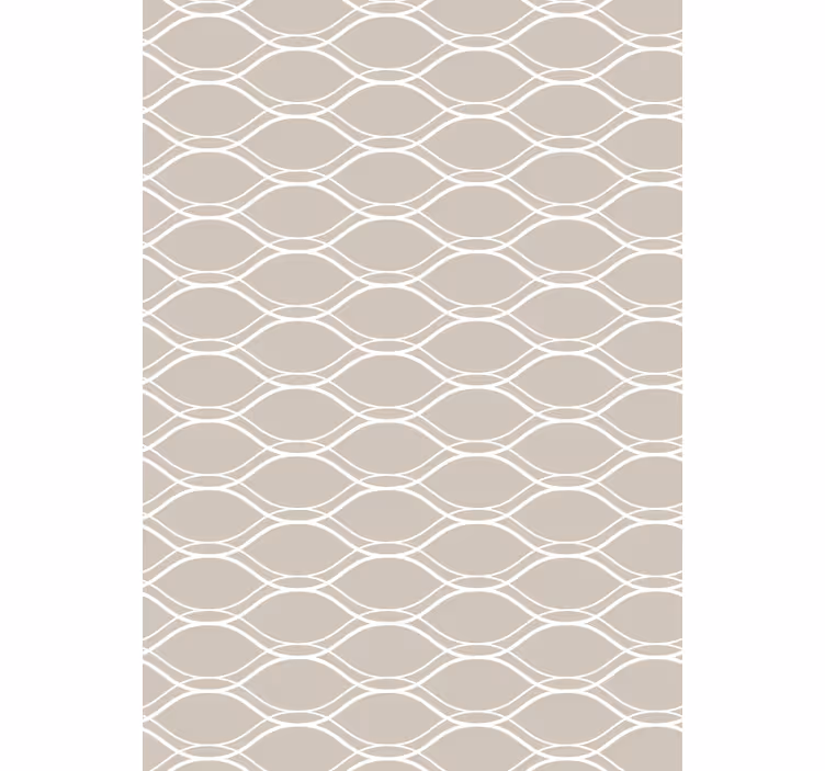 Papier peint autres textures beige à motifs lignes blanches - TenStickers