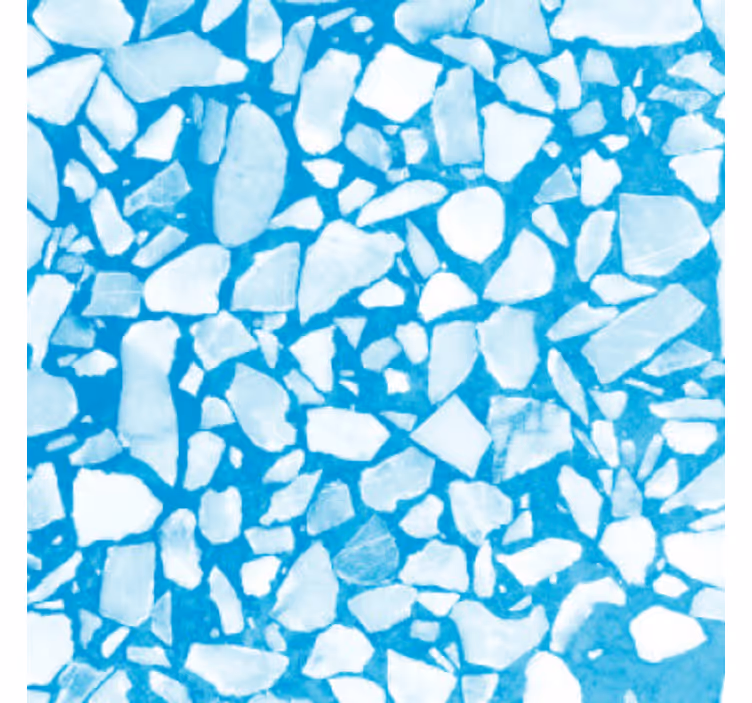 Papier peint imitation pierres mosaïque azur détente - TenStickers
